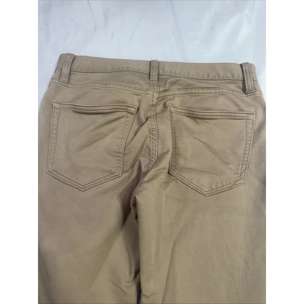 Banana Republic Men's Traveler Pants 30x30 Slim Fit Stretch Khaki Brown